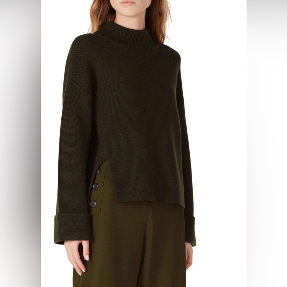 Victor Alfaro Black Mock Neck Sweater